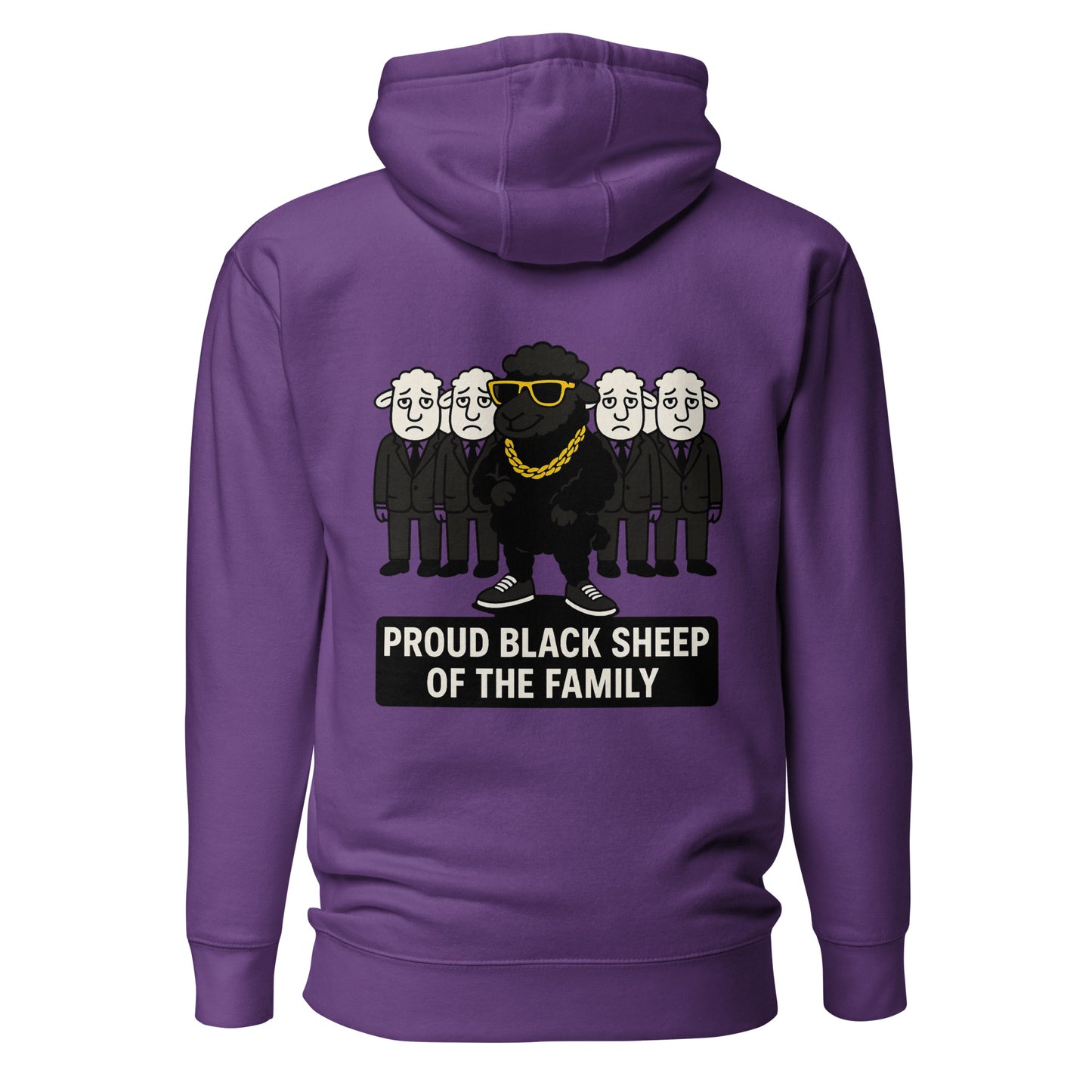 Proud Black Sheep of the Family – Unisex Hoodie Backprint
