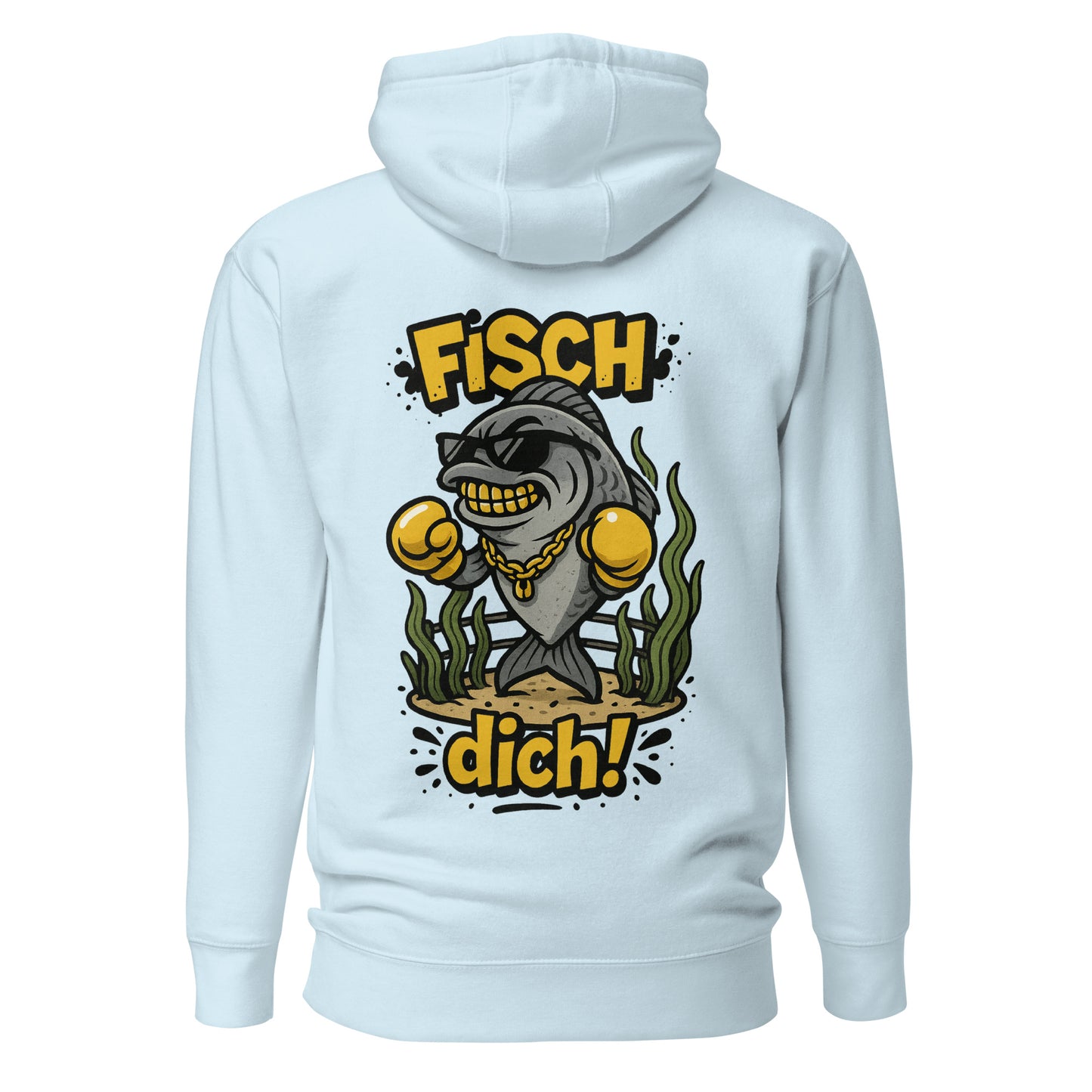 Fisch dich! – Unisex Hoodie Backprint