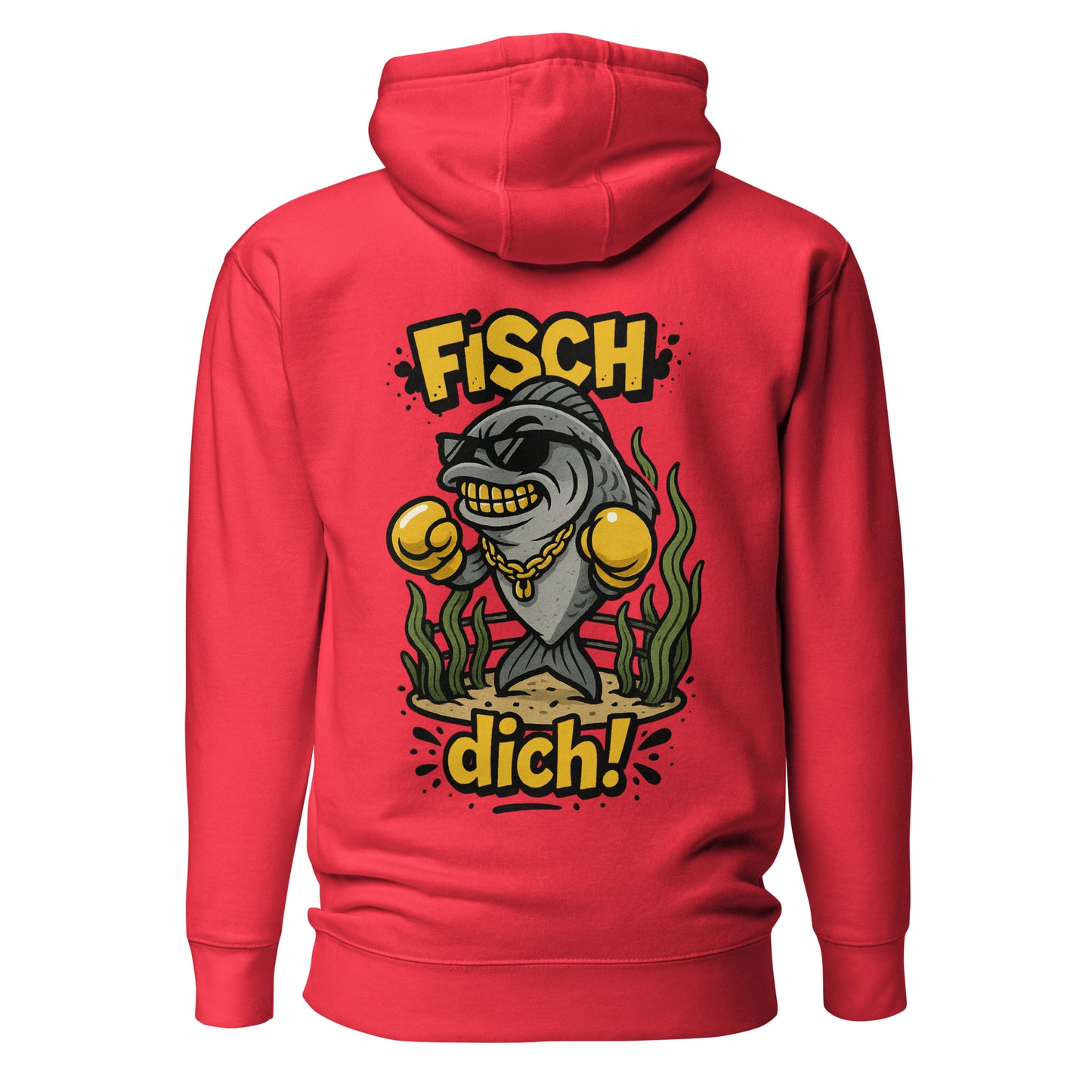 Fisch dich! – Unisex Hoodie Backprint