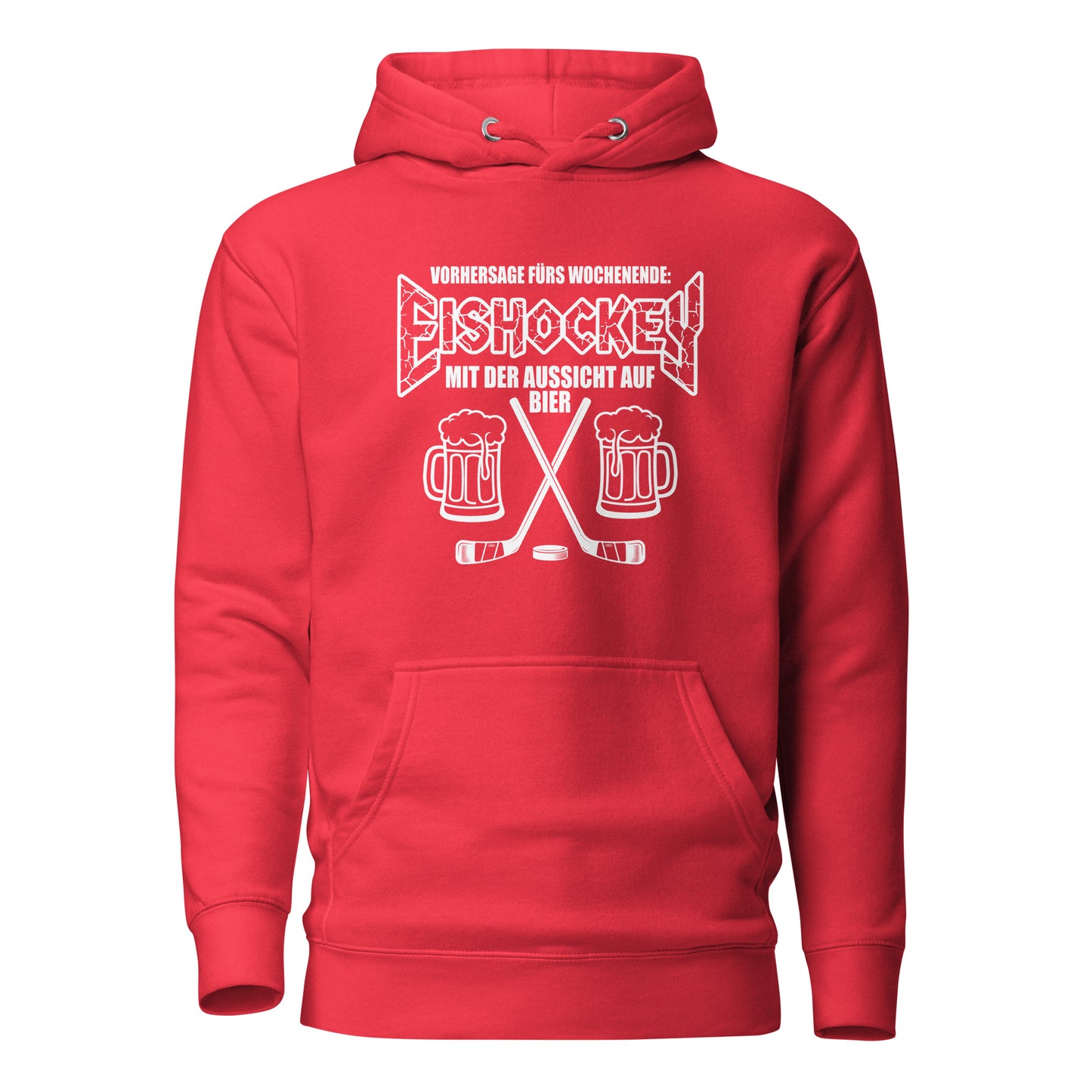 Vorhersage fürs Wochenende: Eishockey & Bier - Unisex Hoodie