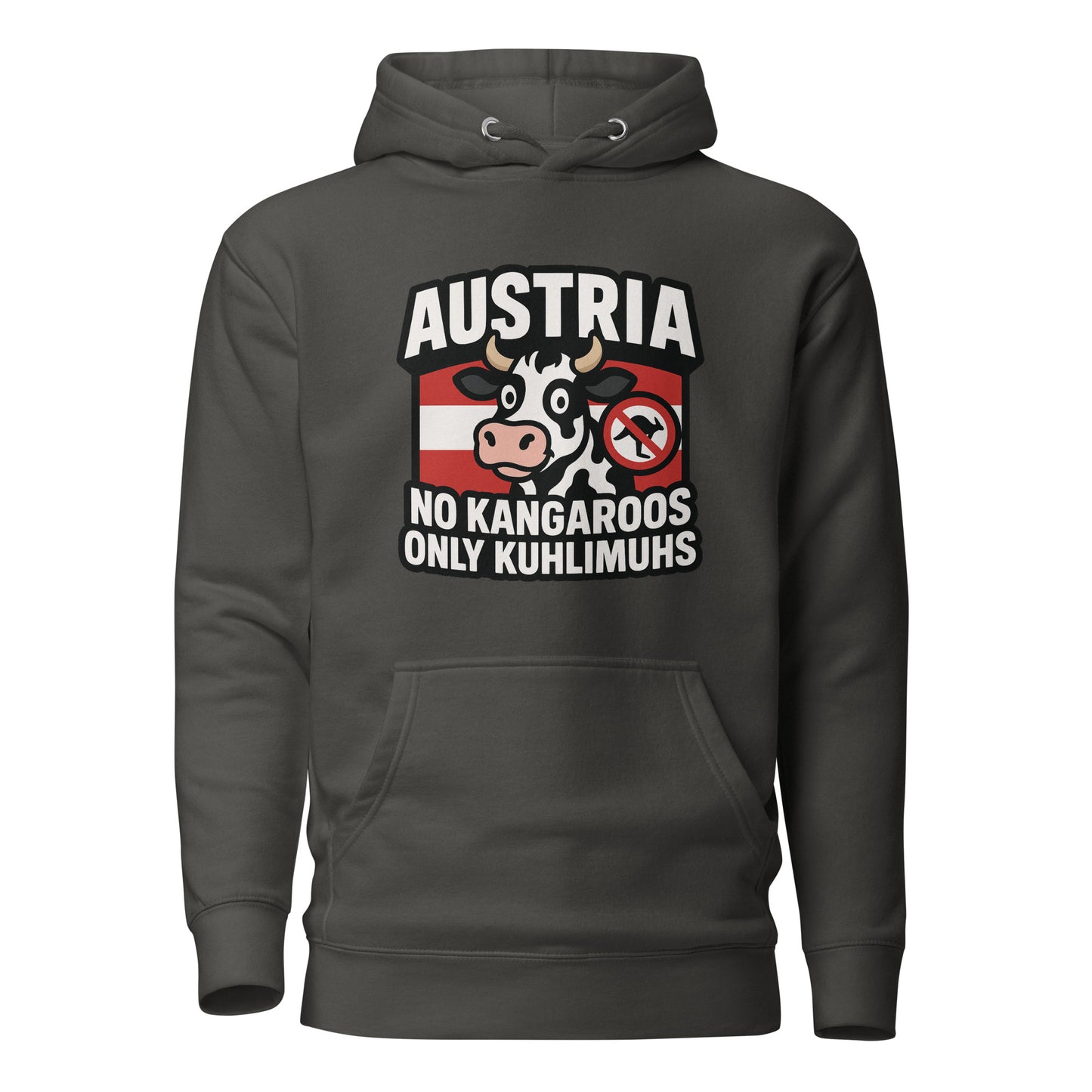 Austria – No Kangaroos, only Kuhlimuhs – Hoodie
