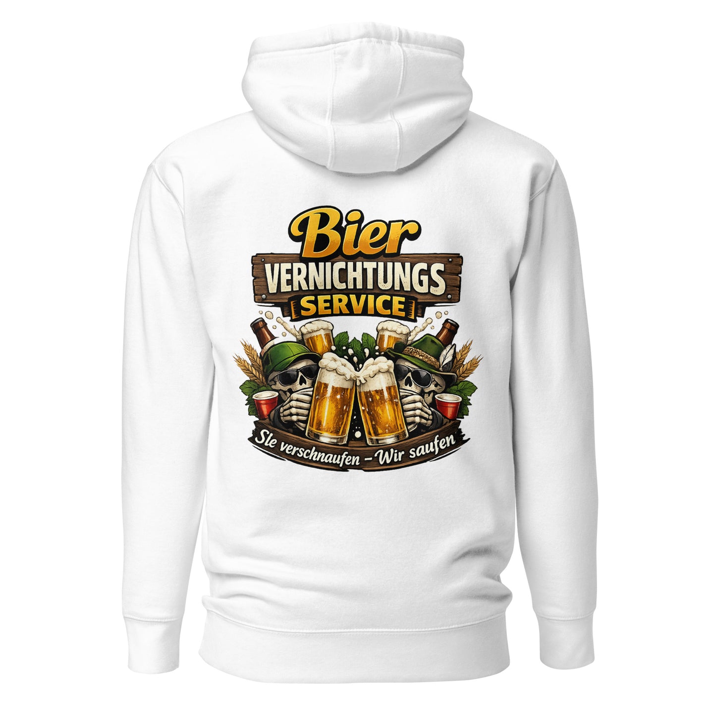 Beer Destruction Service – Backprint Statement Hoodie