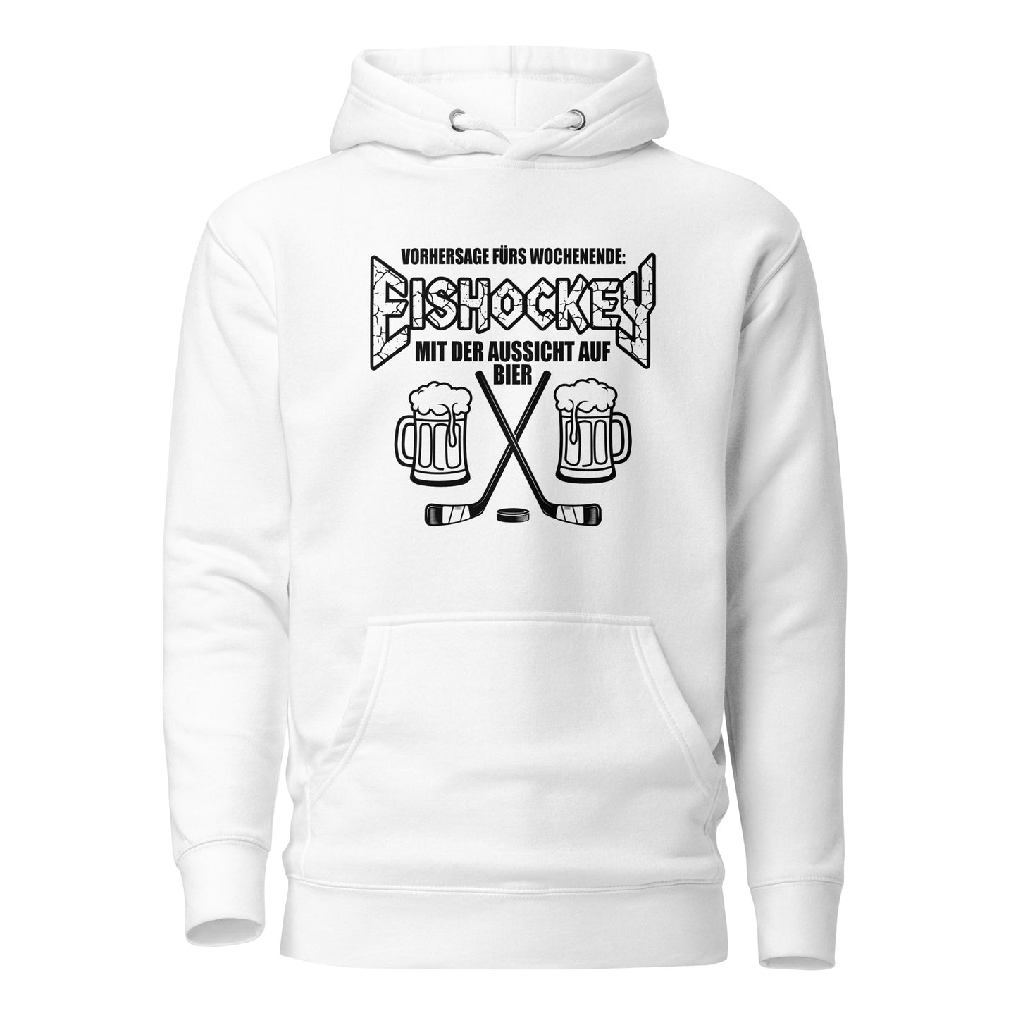 Vorhersage fürs Wochenende: Eishockey & Bier - Unisex Hoodie