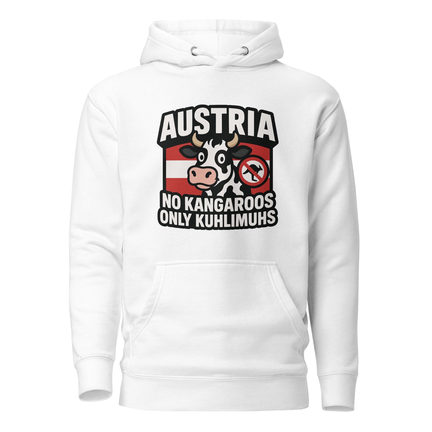 Austria – No Kangaroos, only Kuhlimuhs – Hoodie