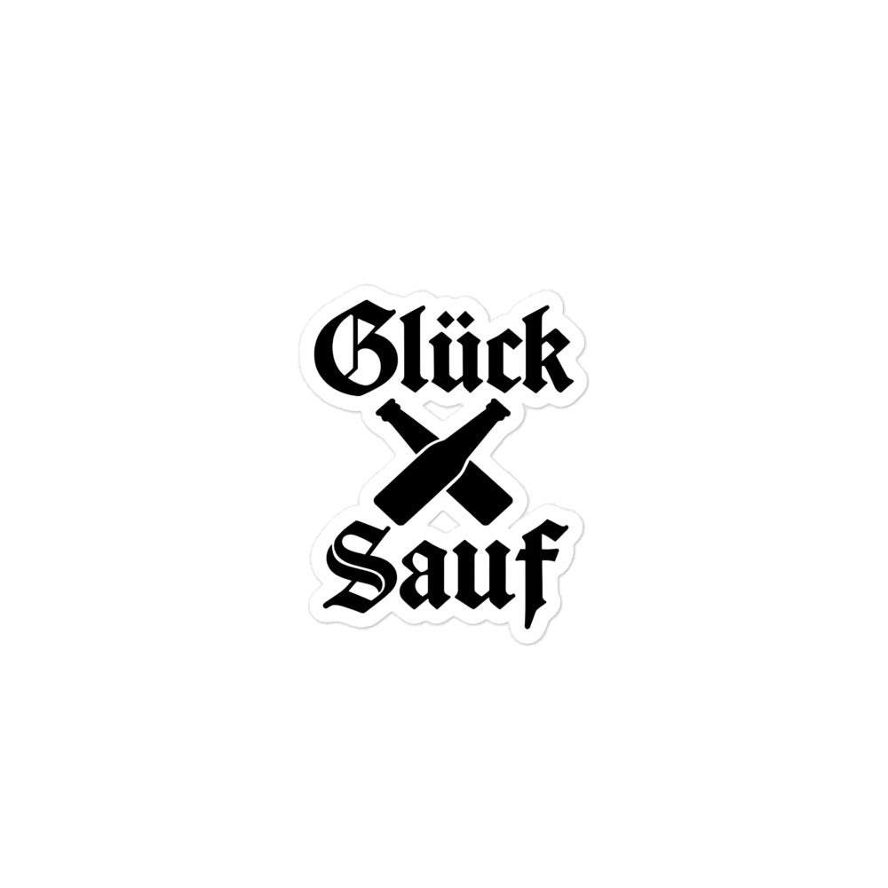 Glück Sauf Blasenfreie Aufkleber