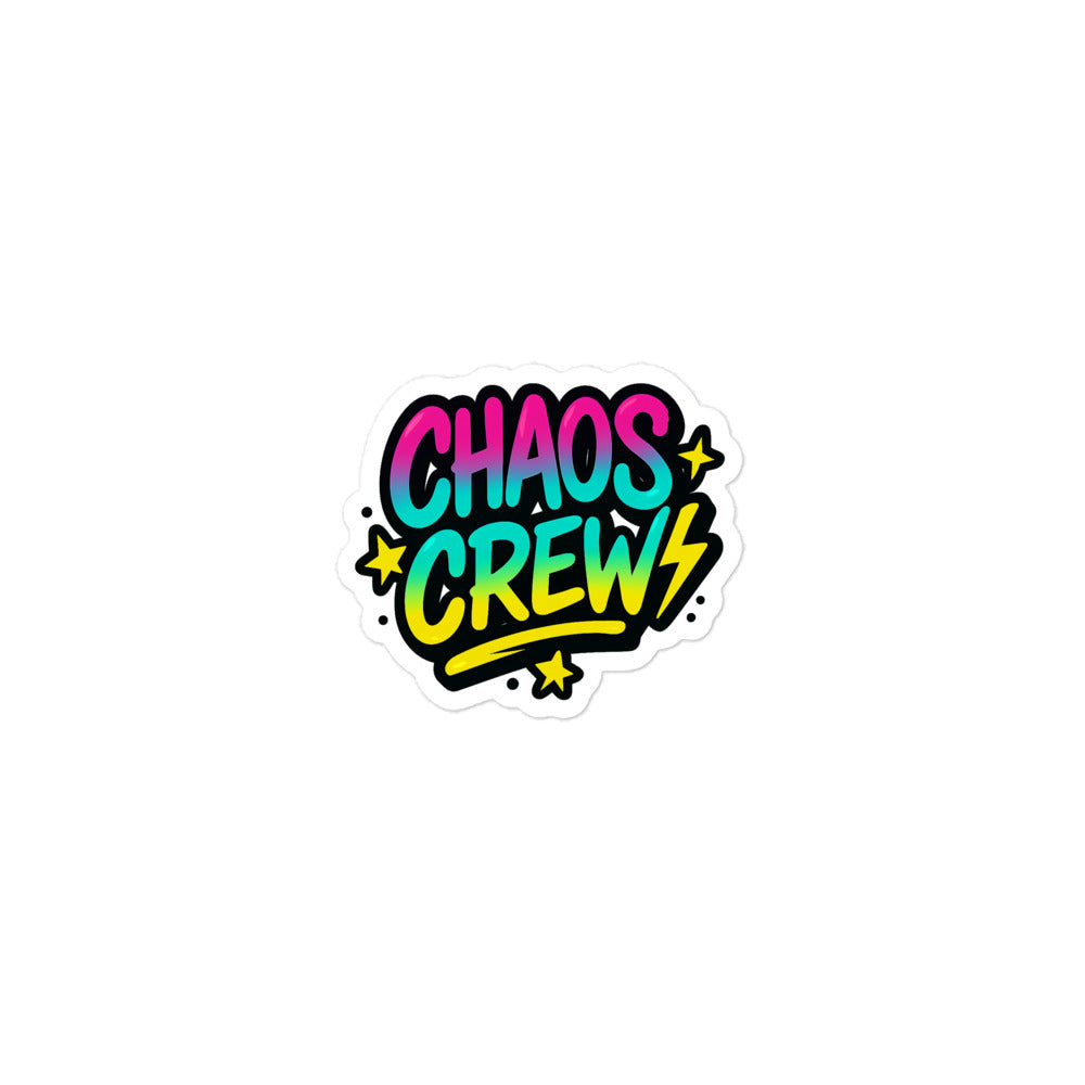 Chaos Crew Blasenfreie Aufkleber