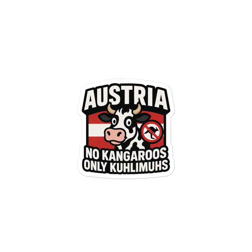 Kuhlimuhs Blasenfreie Aufkleber