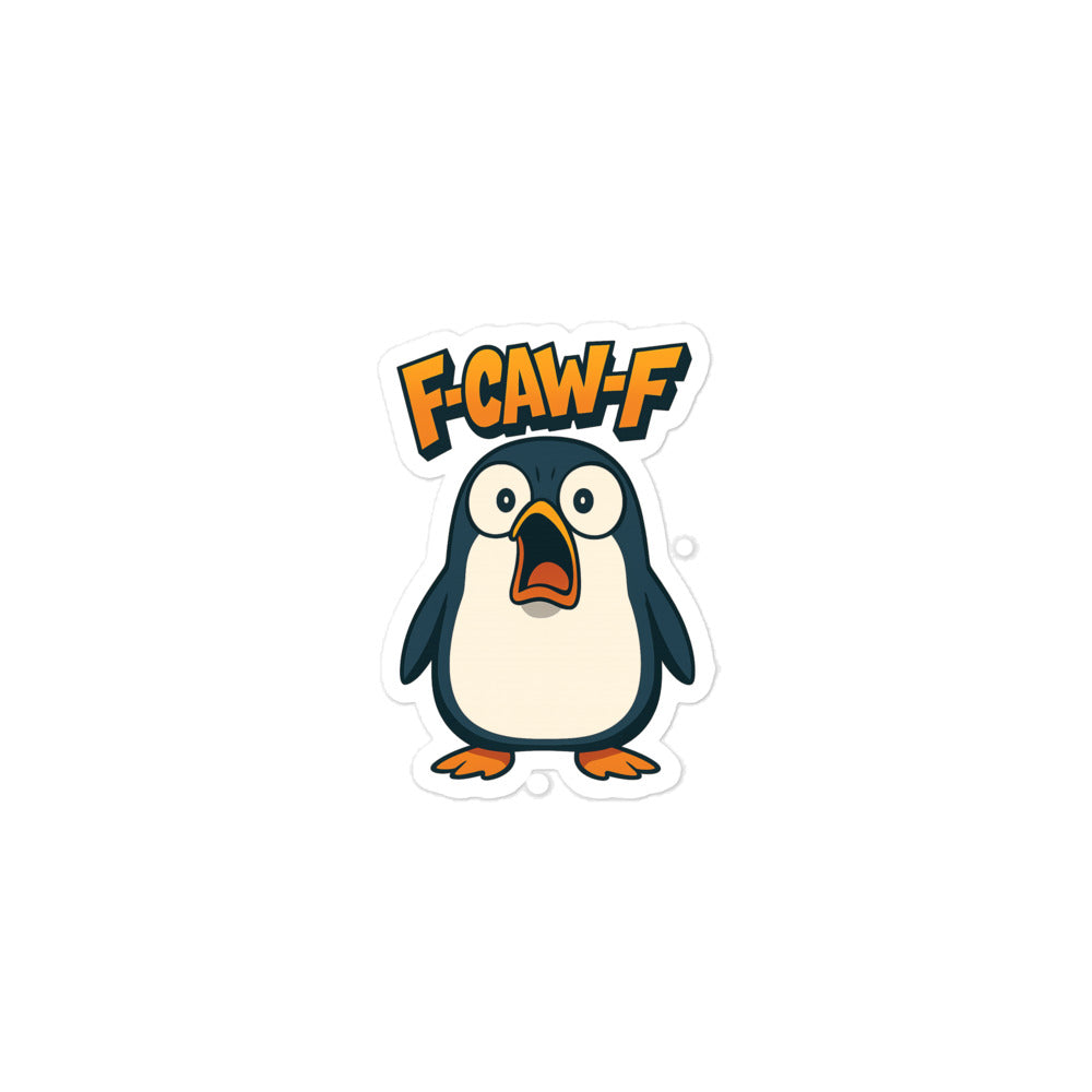F-CAW-F Pinguin Blasenfreie Aufkleber