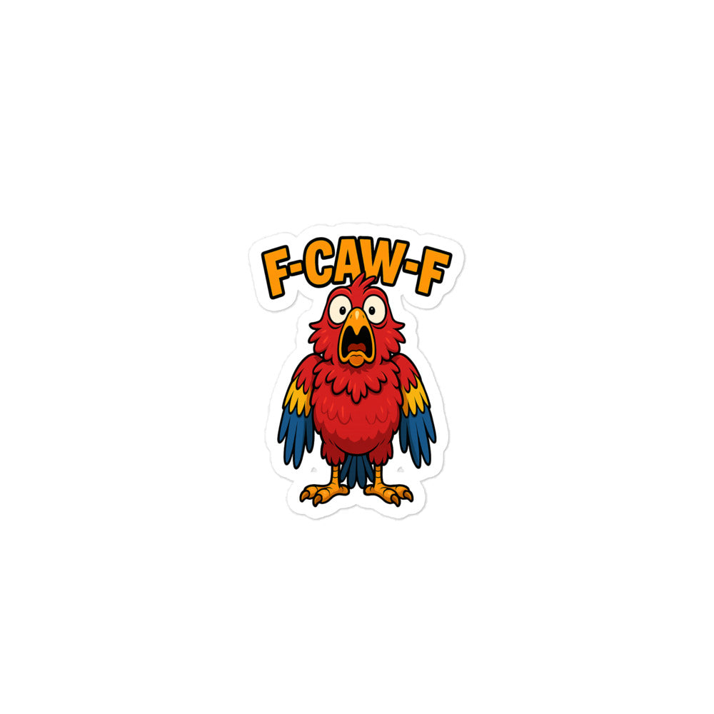 F-CAW-F Papagei Blasenfreie Aufkleber