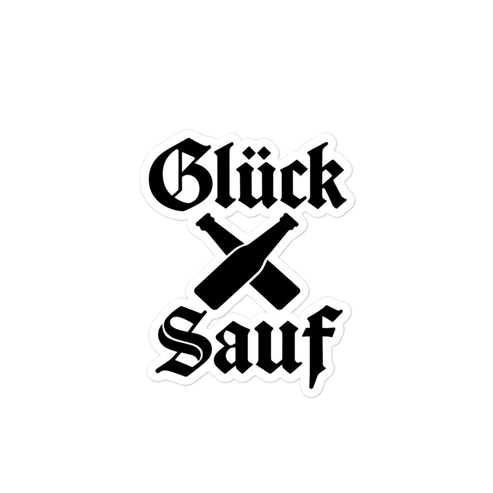 Glück Sauf Blasenfreie Aufkleber