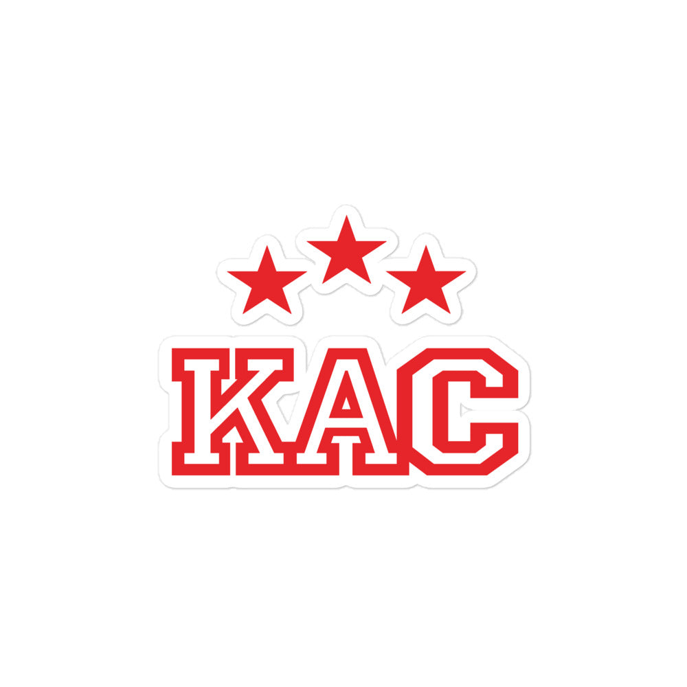 KAC 3 Sterne Blasenfreie Aufkleber