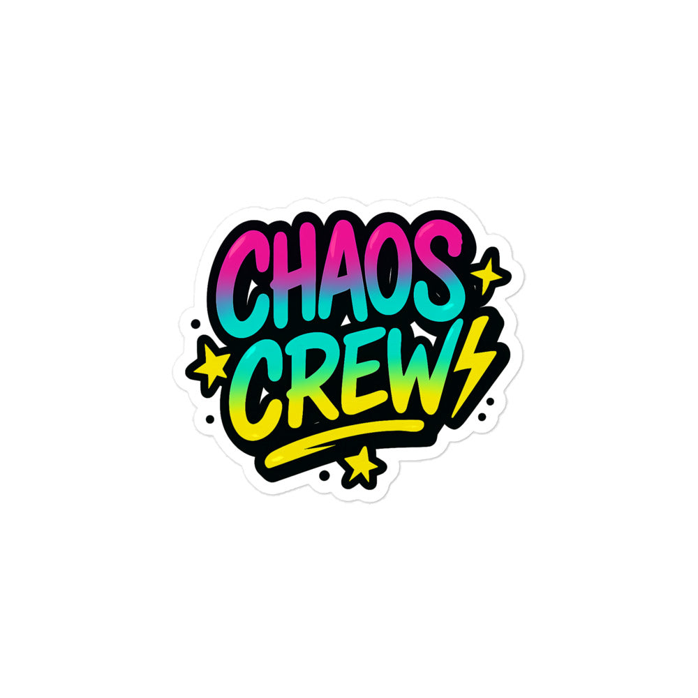 Chaos Crew Blasenfreie Aufkleber