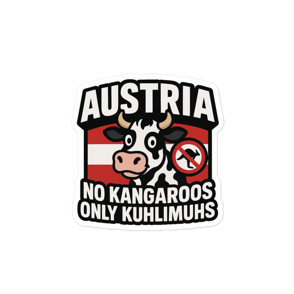 Kuhlimuhs Blasenfreie Aufkleber