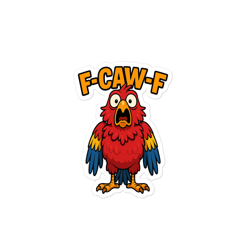 F-CAW-F Papagei Blasenfreie Aufkleber