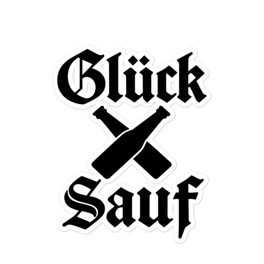 Glück Sauf Blasenfreie Aufkleber