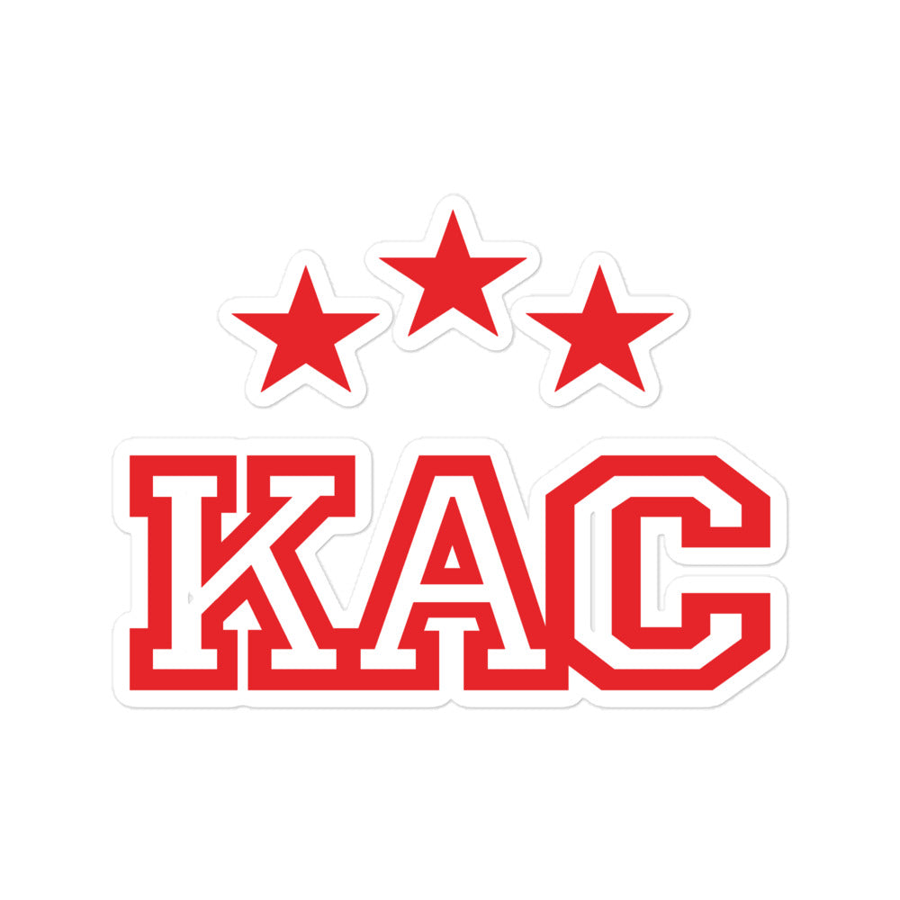 KAC 3 Sterne Blasenfreie Aufkleber