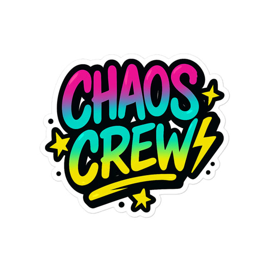 Chaos Crew Blasenfreie Aufkleber