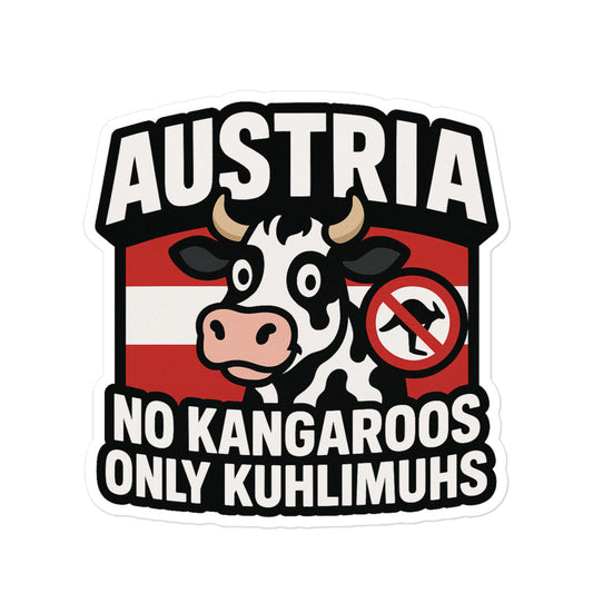 Kuhlimuhs Blasenfreie Aufkleber
