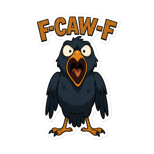 F-CAW-F Krähe Blasenfreie Aufkleber