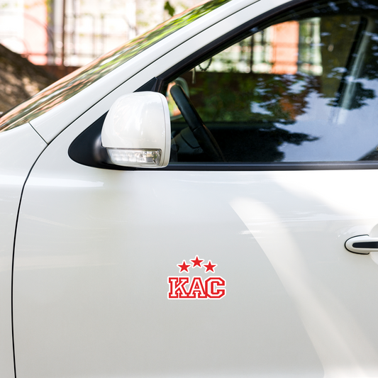 KAC 3 Sterne Blasenfreie Aufkleber