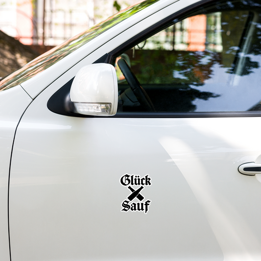 Glück Sauf Blasenfreie Aufkleber