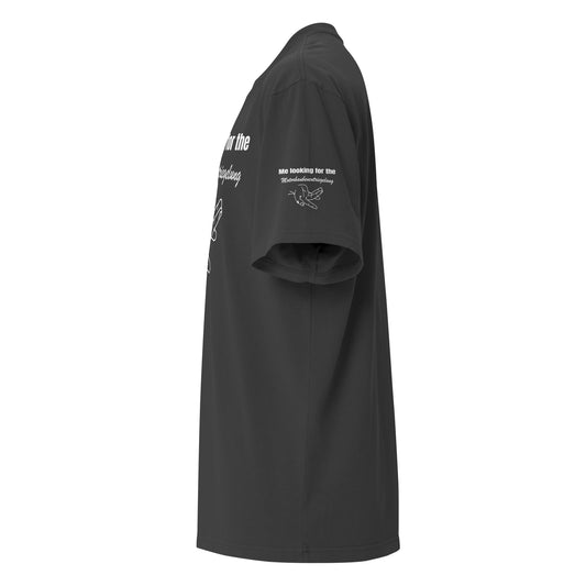 Oversized T-Shirt “Me looking for the hood release” – Sleeve Patch Edition