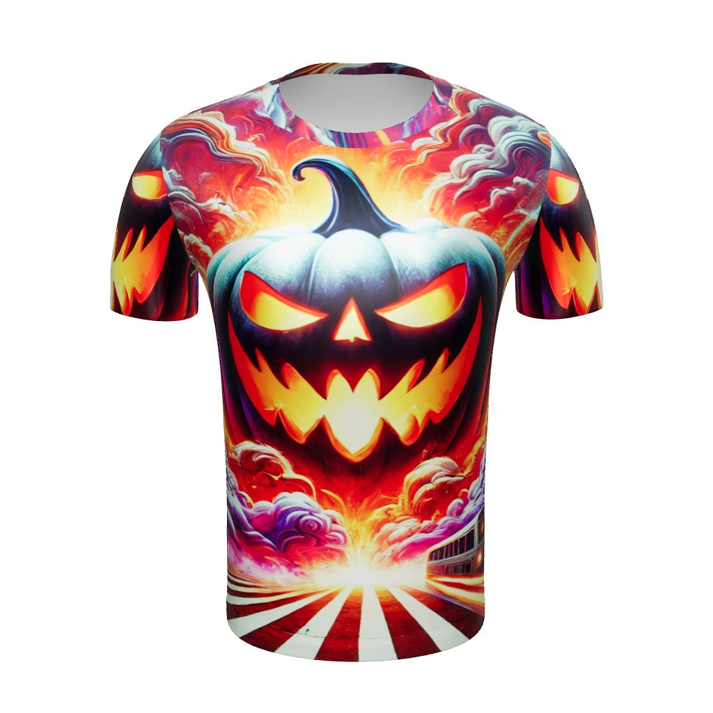 Hell-O-Ween Pumpkin Full Print Tee