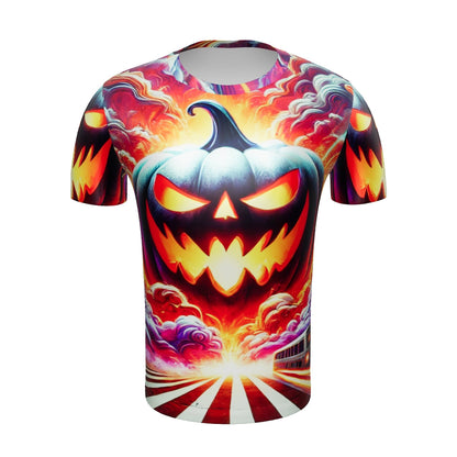 Hell-O-Ween Pumpkin Full Print Tee