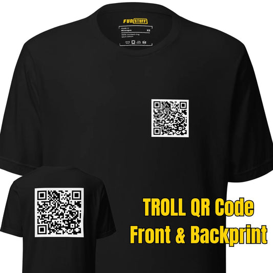 Troll - QR-Code Shirt (Front & Backprint)