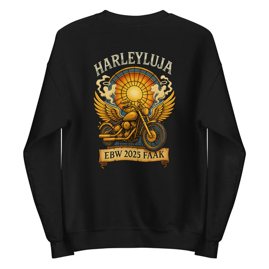 Harleyluja – Faakersee Edition 2025 - Unisex-Pullover (Backprint)