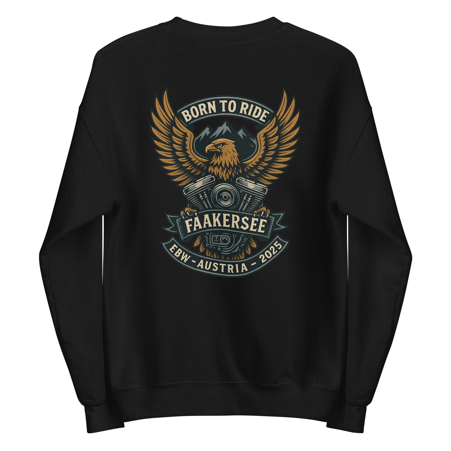 Born to Ride – EBW Faakersee Edition 2025 - Unisex-Pullover - Backprint