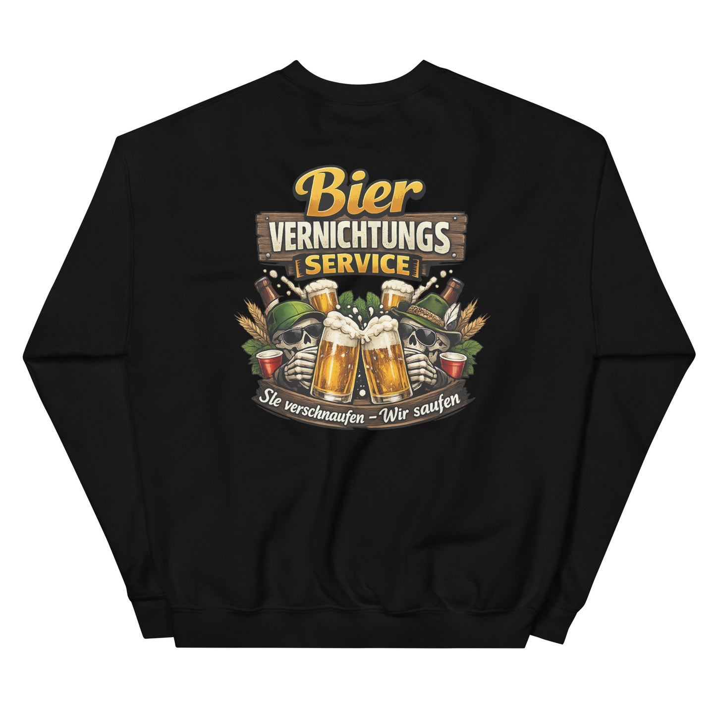 Bier Vernichtungs Service – Backprint Crew Sweater