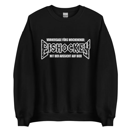 Eishockey mit der Aussicht auf Bier - Unisex Sweater