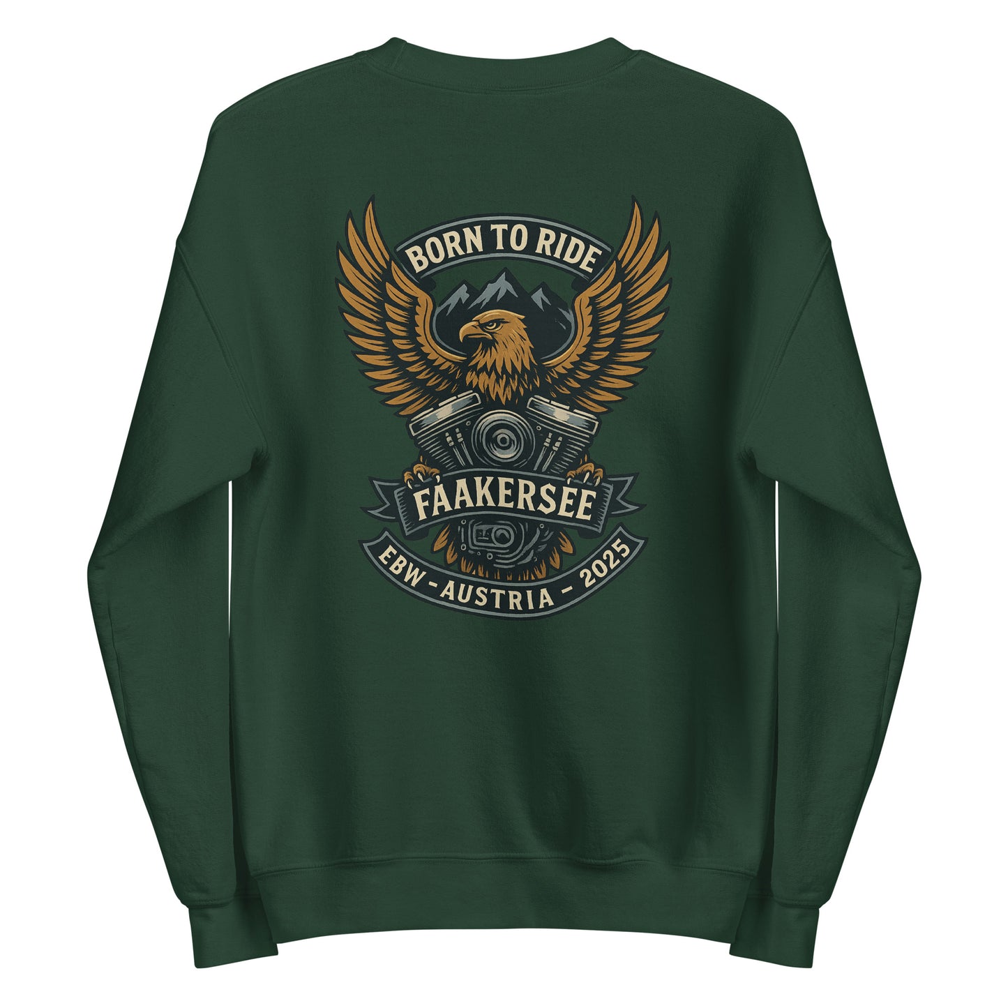 Born to Ride – EBW Faakersee Edition 2025 - Unisex-Pullover - Backprint