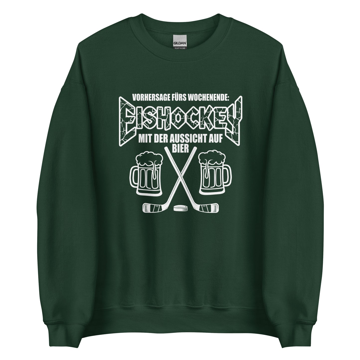 Vorhersage fürs Wochenende: Eishockey & Bier - Unisex Sweater