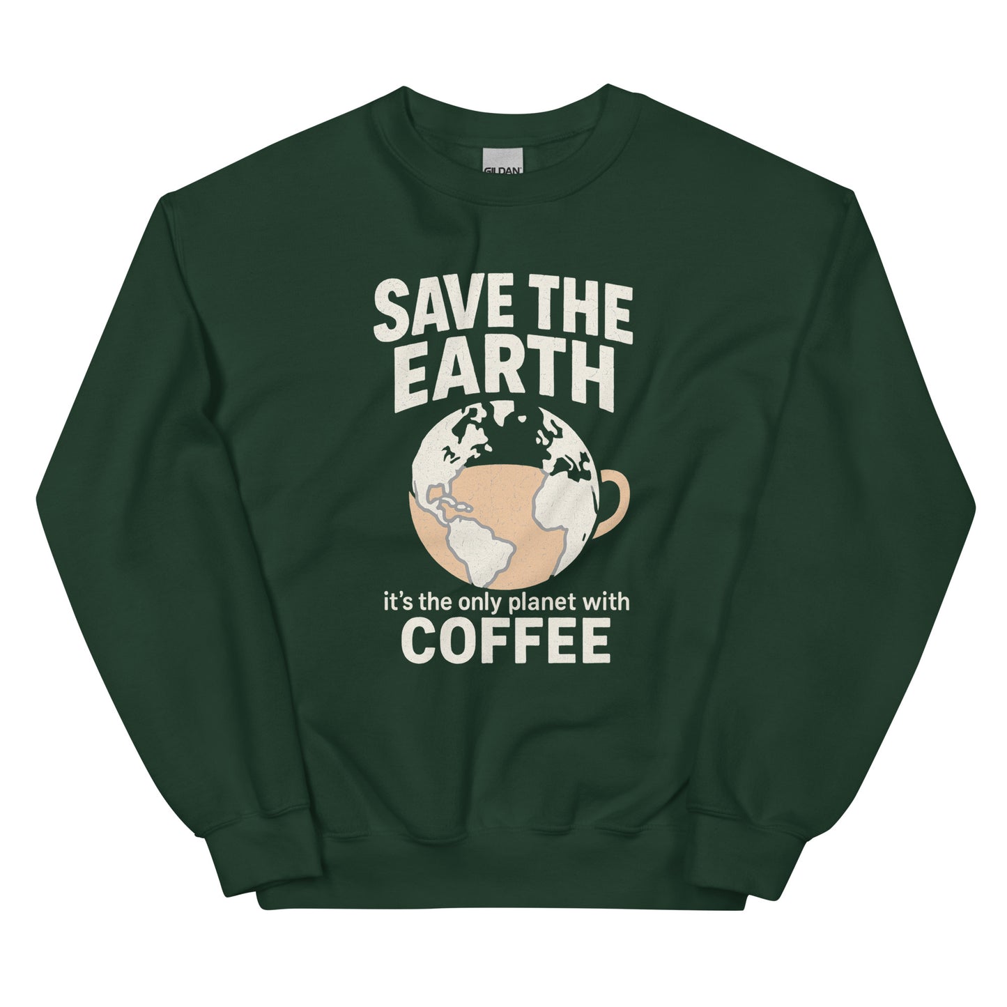 Save The Earth – It’s The Only Planet With Coffee – Unisex Sweater