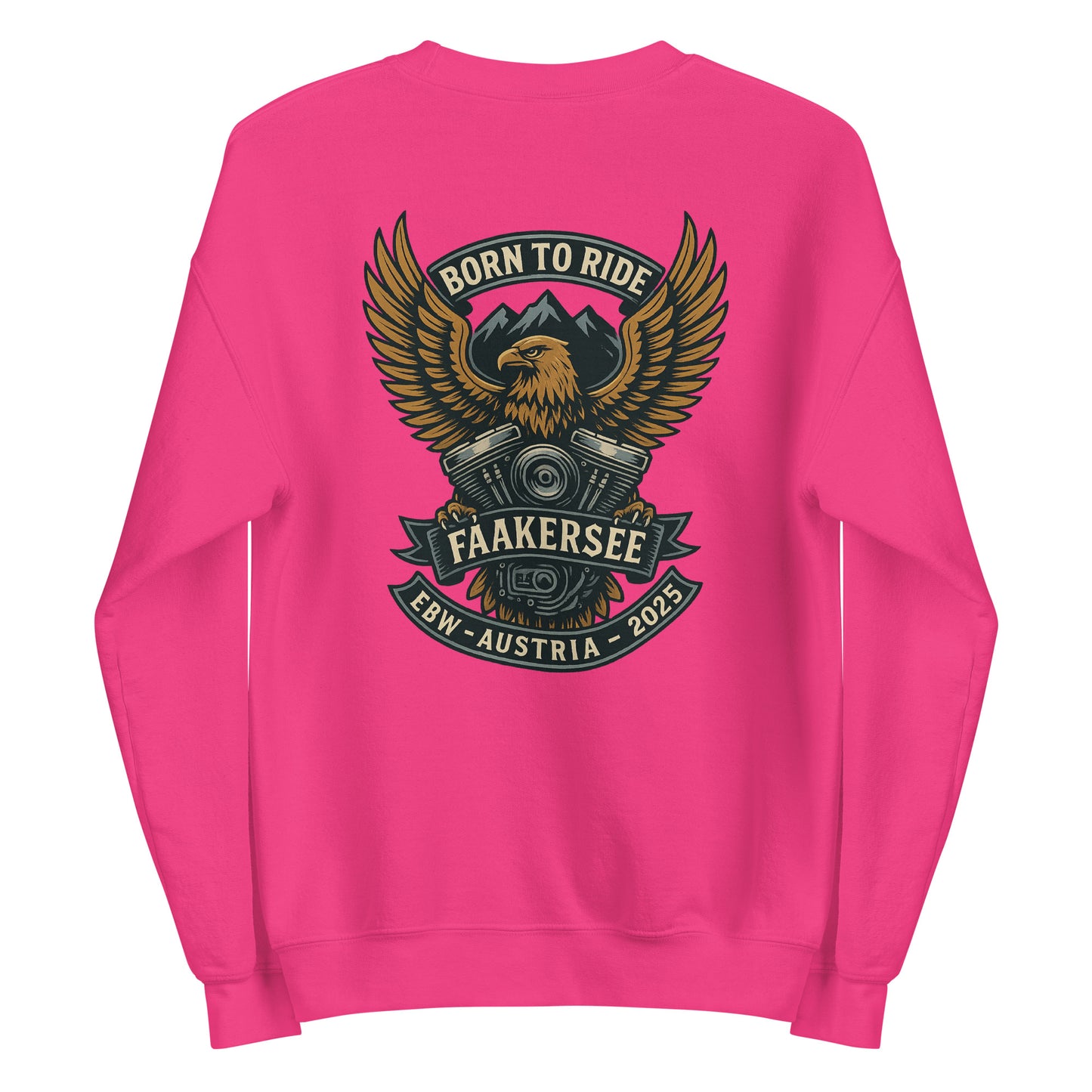 Born to Ride – EBW Faakersee Edition 2025 - Unisex-Pullover - Backprint