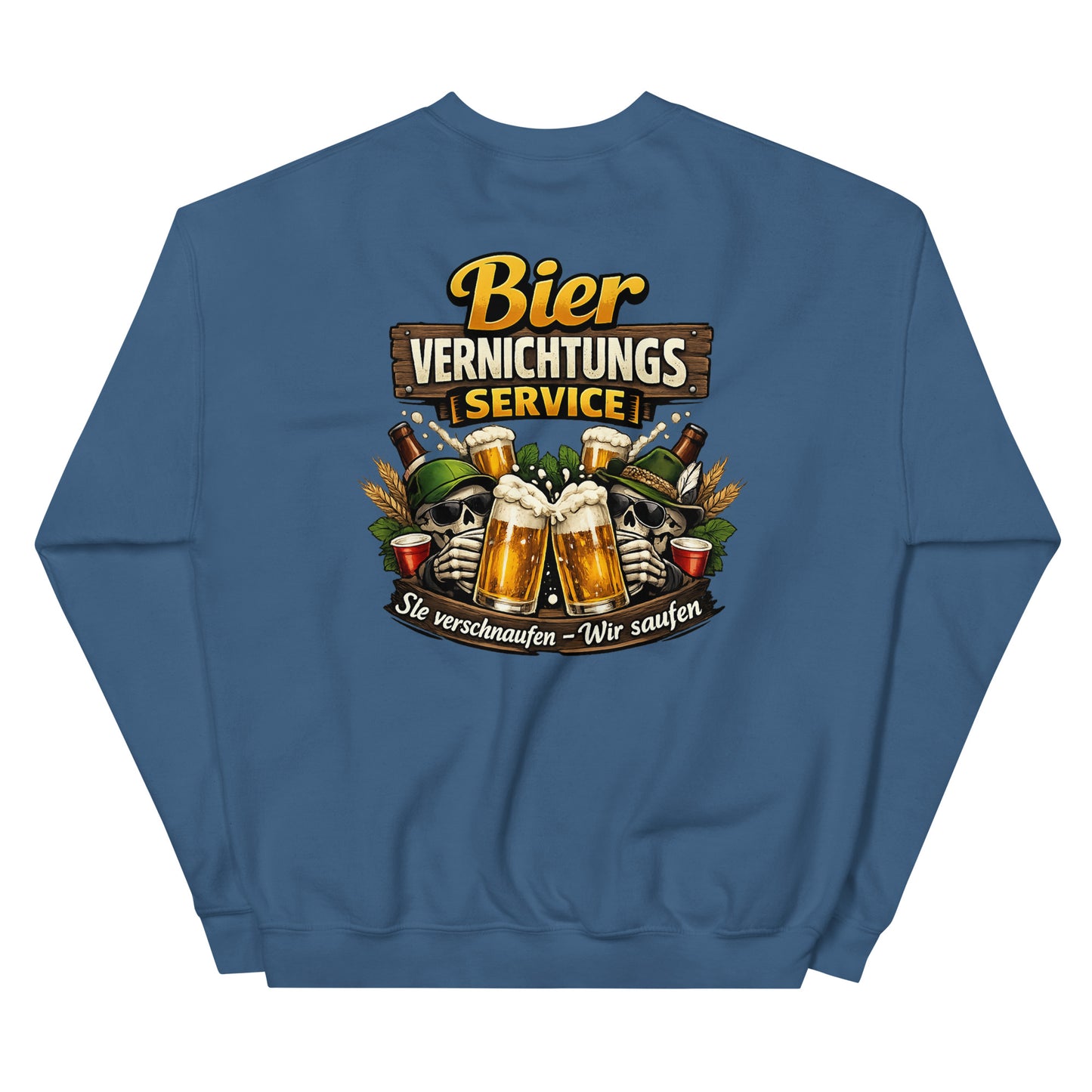Bier Vernichtungs Service – Backprint Crew Sweater