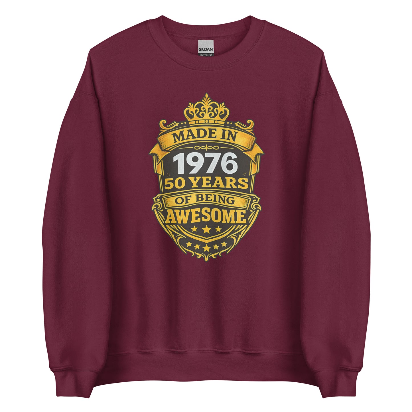Made in 1976 – 50 Years of Being Awesome – Unisex Sweater