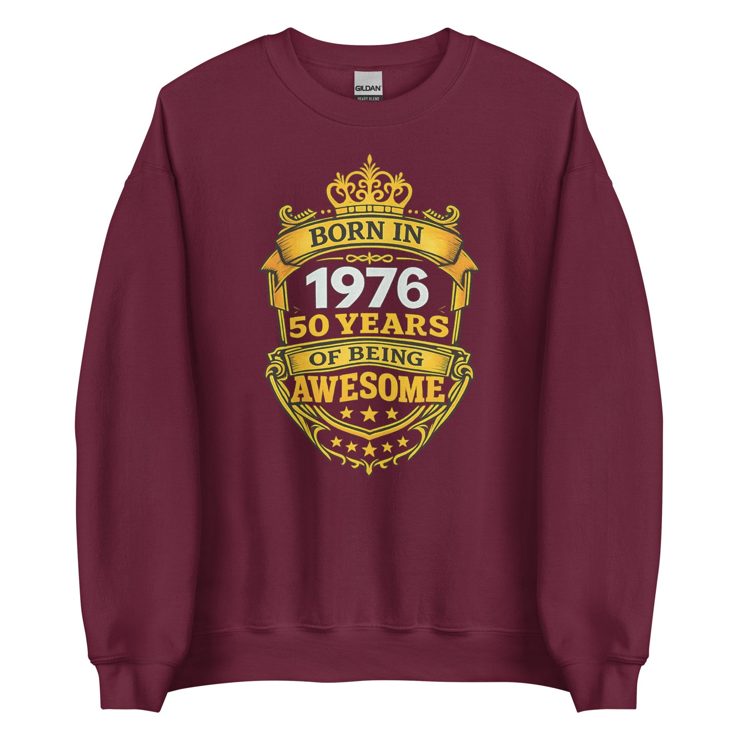 Born in 1976 – 50 Years of Being Awesome – Unisex Sweater