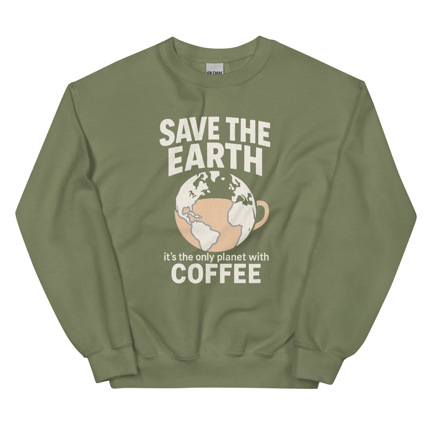 Save The Earth – It’s The Only Planet With Coffee – Unisex Sweater