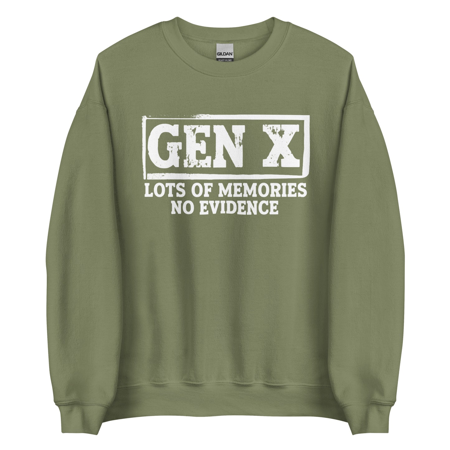 Gen X – Lots of Memories, No Evidence – Unisex Sweater