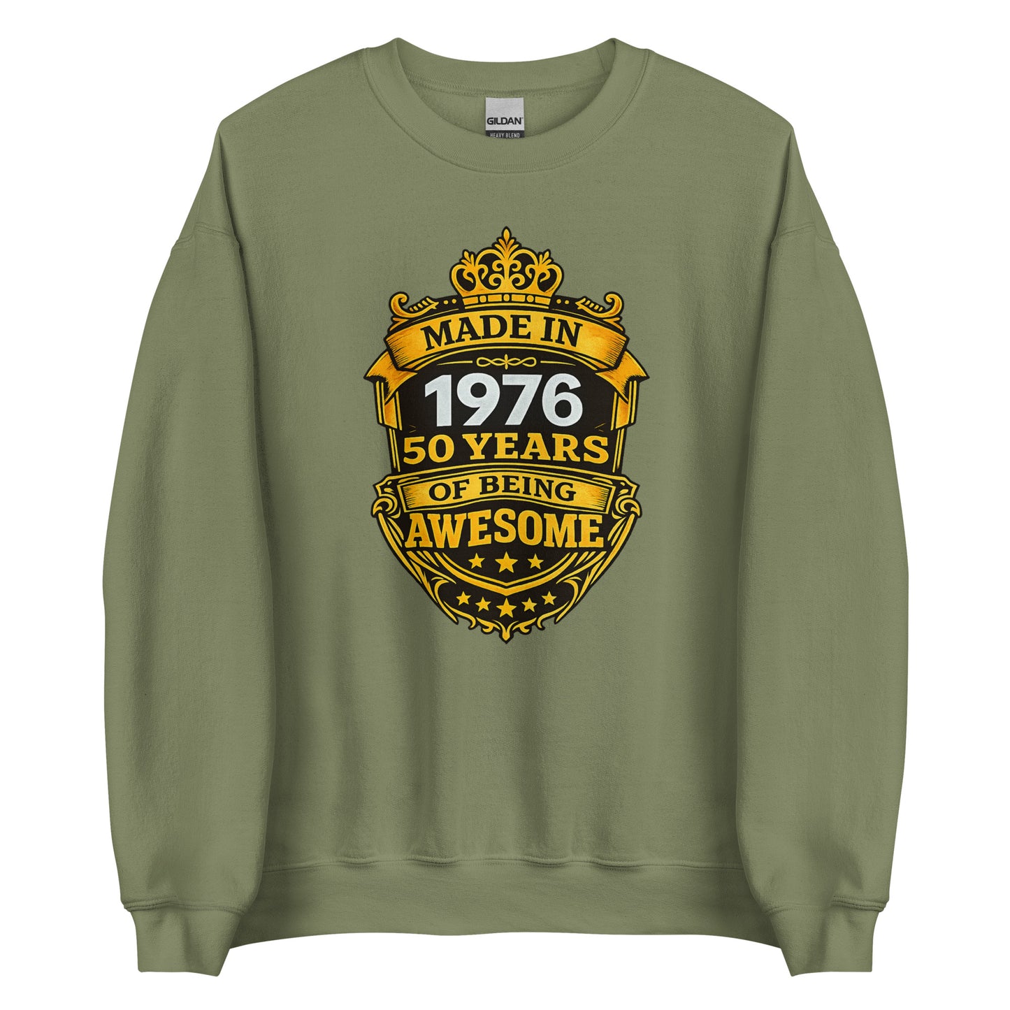 Made in 1976 – 50 Years of Being Awesome – Unisex Sweater