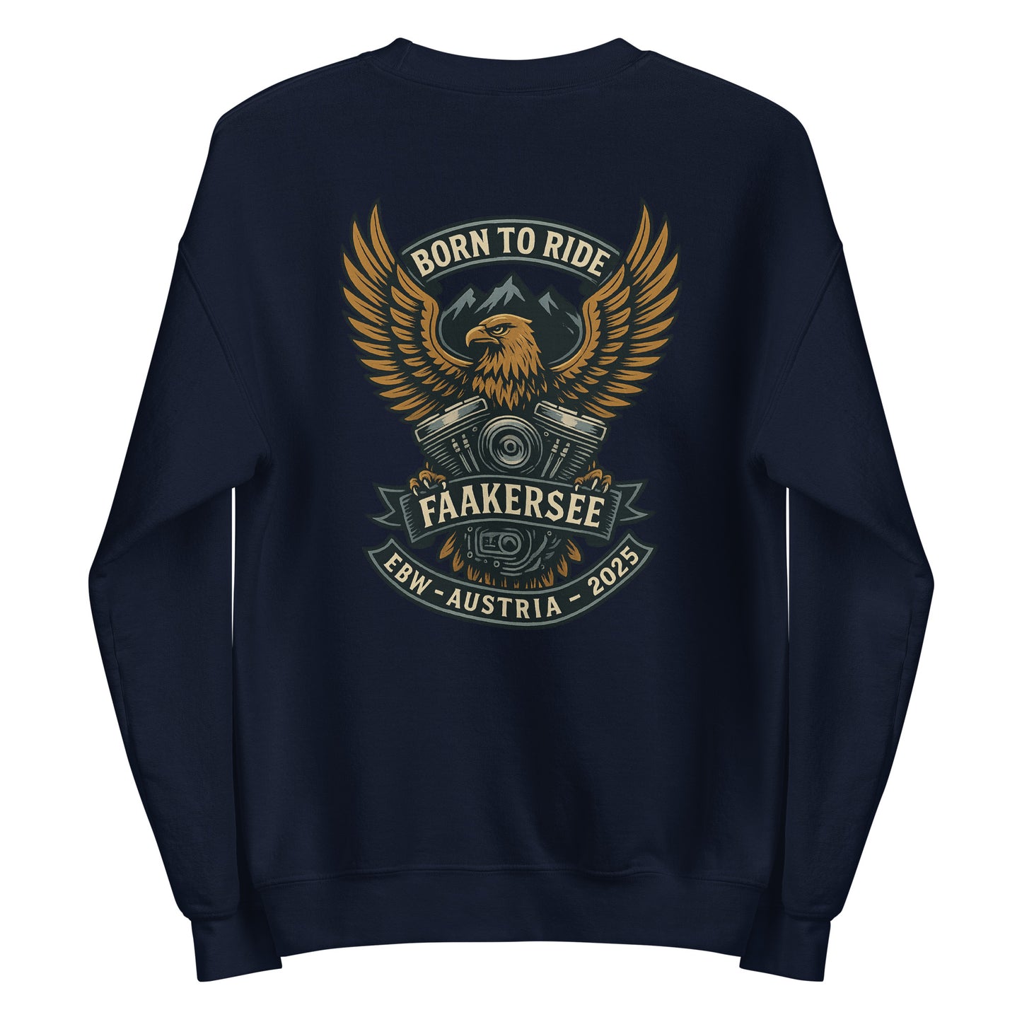Born to Ride – EBW Faakersee Edition 2025 - Unisex-Pullover - Backprint