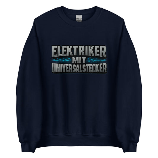 Elektriker mit Universalstecker - Unisex-Pullover
