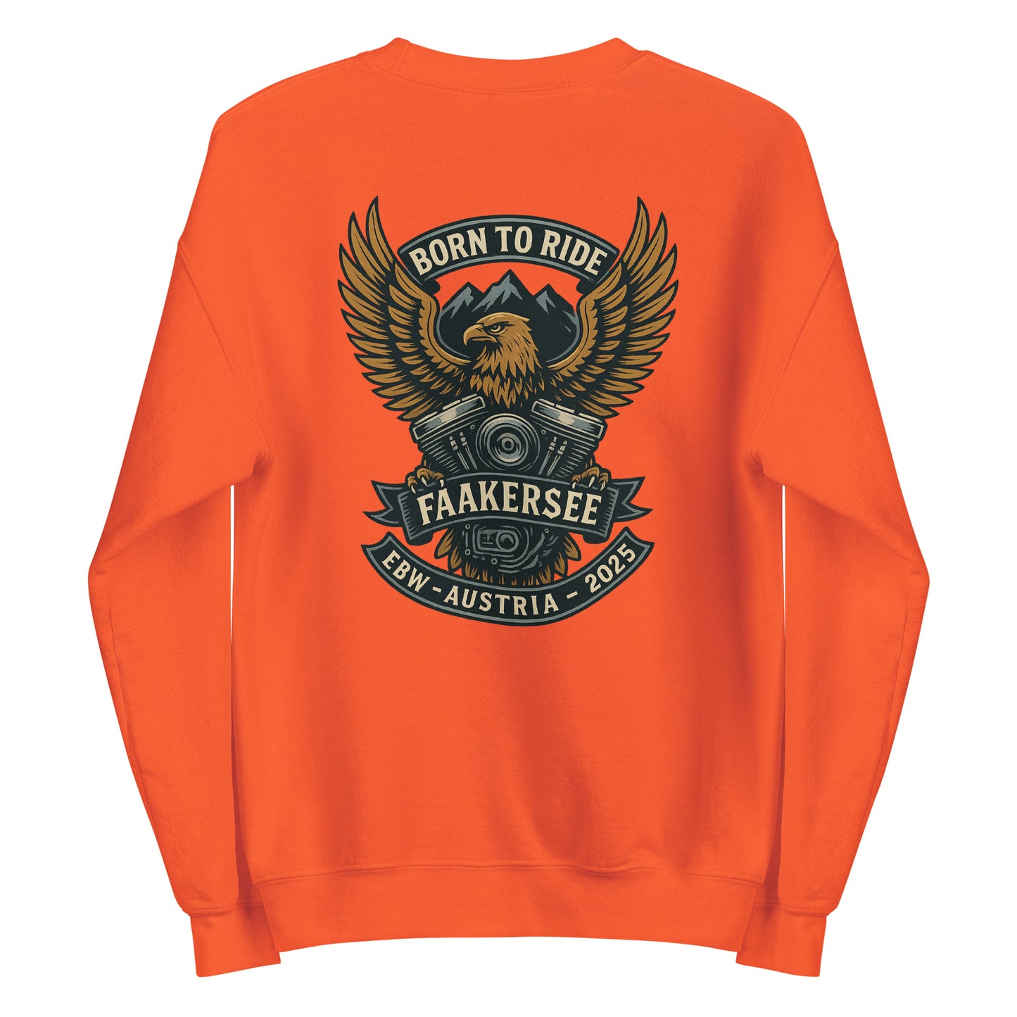 Born to Ride – EBW Faakersee Edition 2025 - Unisex-Pullover - Backprint
