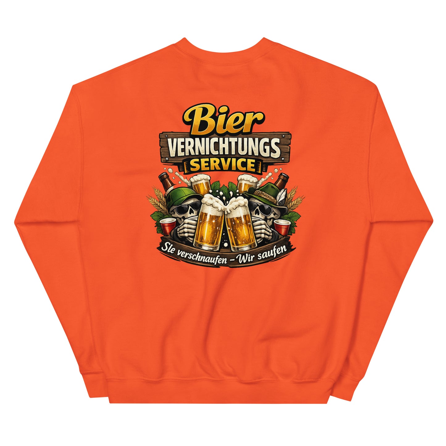 Bier Vernichtungs Service – Backprint Crew Sweater