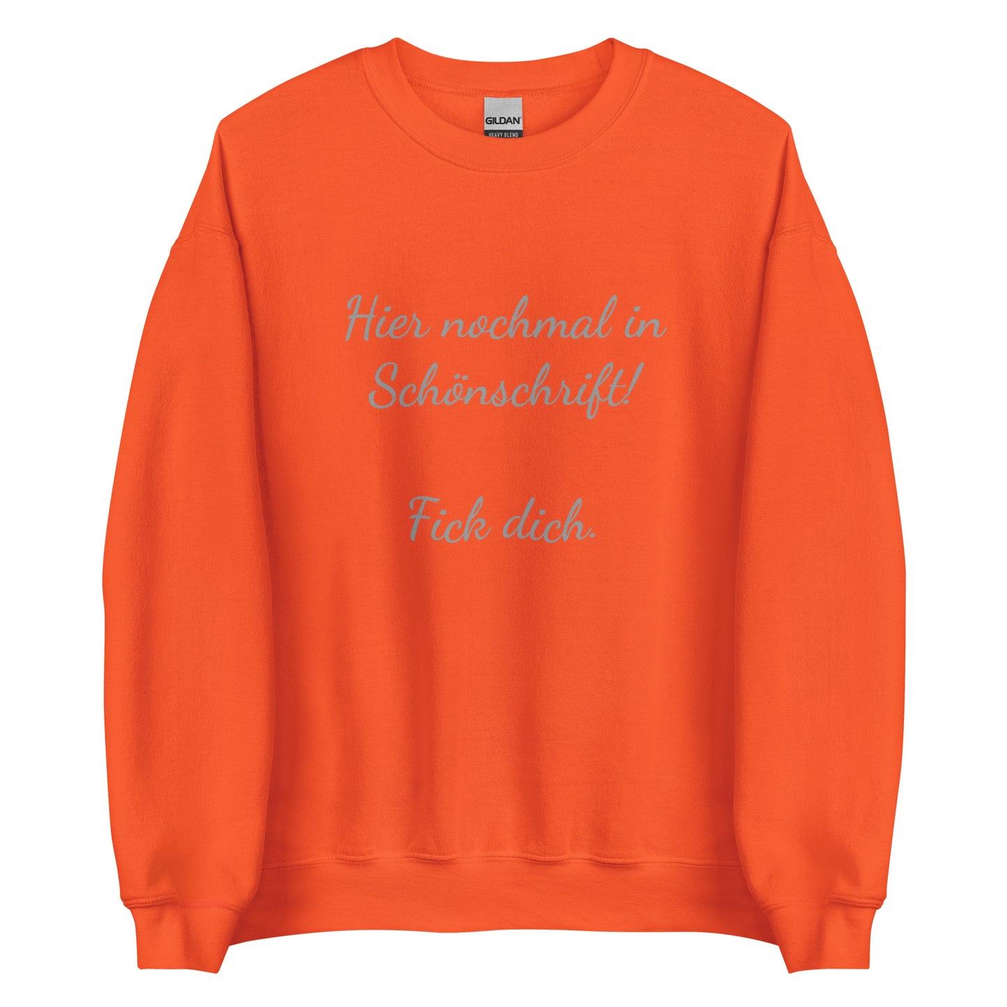 Hier nochmal in Schönschrift – Sweater