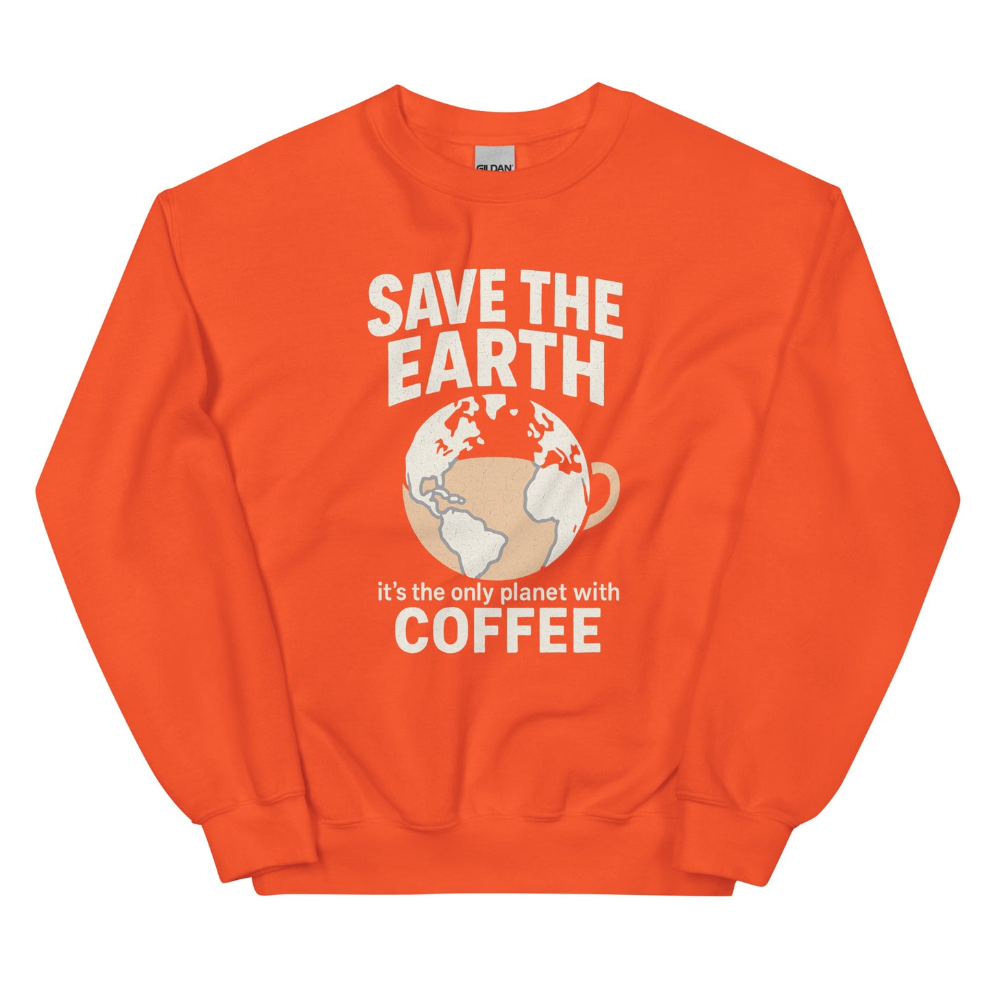 Save The Earth – It’s The Only Planet With Coffee – Unisex Sweater