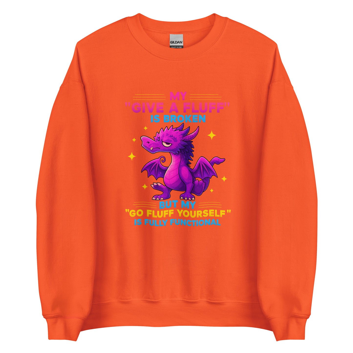 My “Give a Fluff” Is Broken – Unisex Sweater